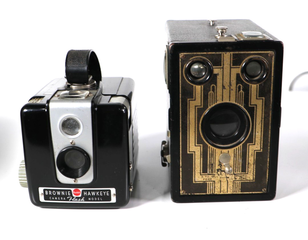 Vintage still camera lot - Retro, old - Kodak, Ansco - Untested