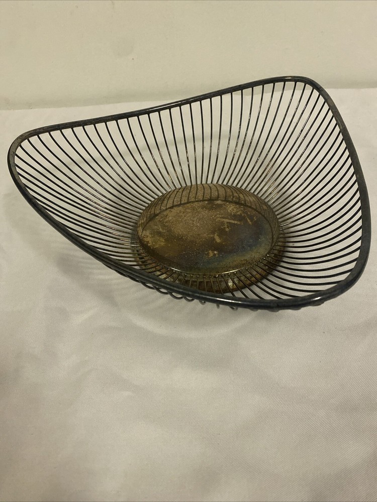 Vintage Newport Gorham Silverplate silver plated serving Basket