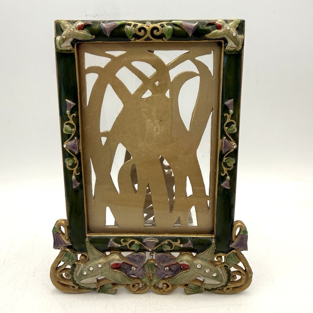 Sherborne Frame Hummingbird Rectangular Austrian Crystal 3.5x5 Inch Photo Frame