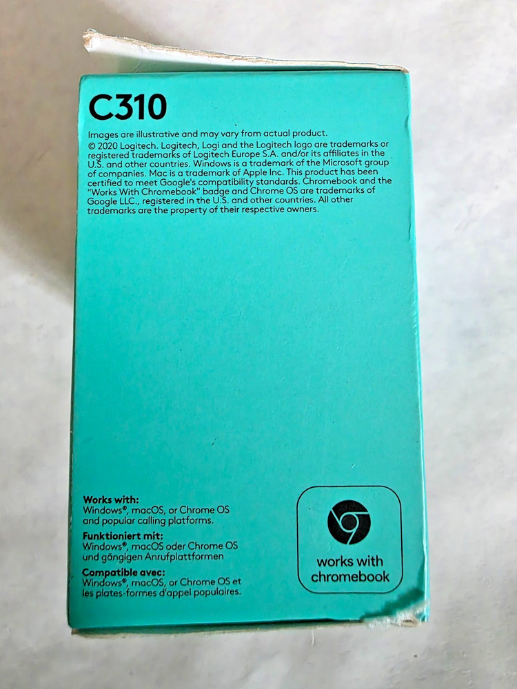 Logitech C310 HD Webcam - Black