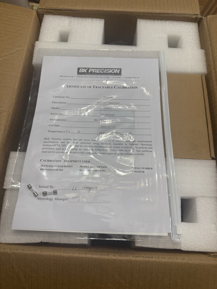 BK Precision BA6011 - 300 V Battery Analyzer