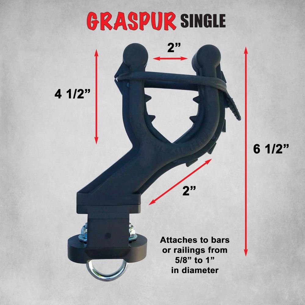 Graspur Single ATV Gun Bow Rack - Model ATV1