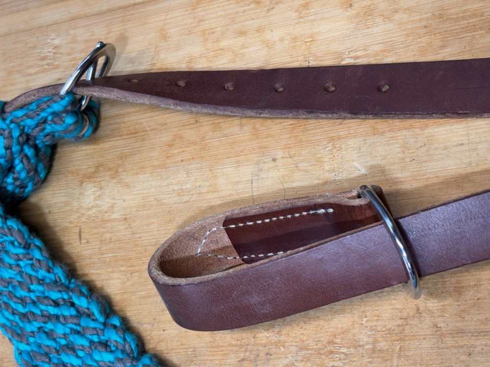 Weaver EcoLuxe Bamboo Western Pulling Breast Collar ~ Turquoise / Charcoal