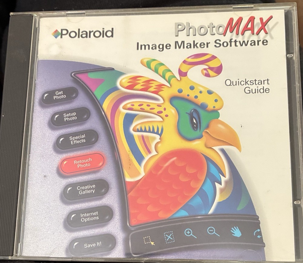 Polaroid PhotoMax Image Maker Software - 1998 Quickstart Guide PC CD ROM