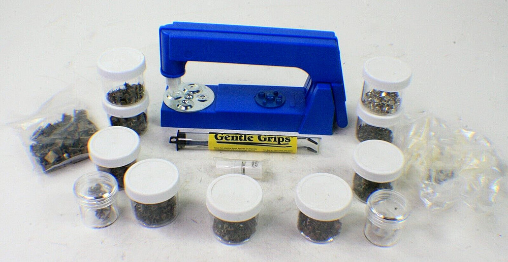 BE-DAZZLER Stud Gem Rhinestone Setting Machine Kit with Extra Accessories NICE!