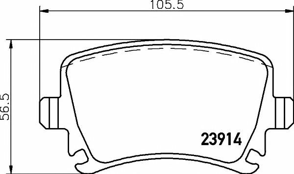 MINTEX FRONT + REAR PADS for VW CADDY Box 1.9 TDI 2004-2010