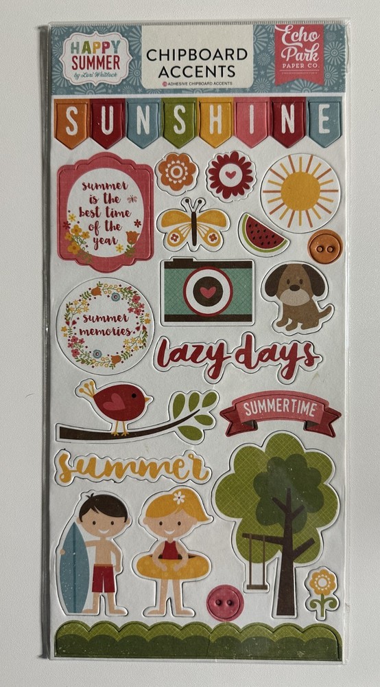 Echo Park 6 x 12 Chipboard Accents Multiple Variations-You Choose
