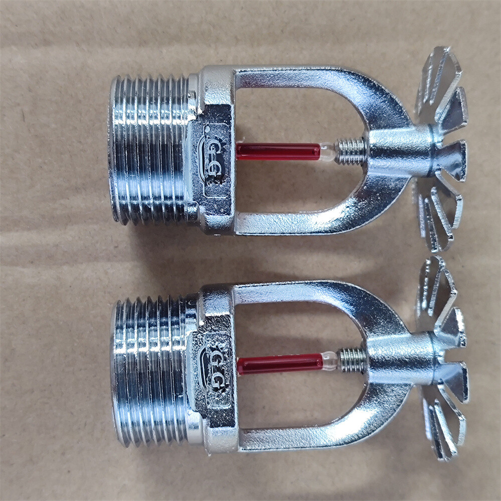 6PCS Globe 155°F Chrome Pendent Fire Sprinkler Head 1/2" Quick Response