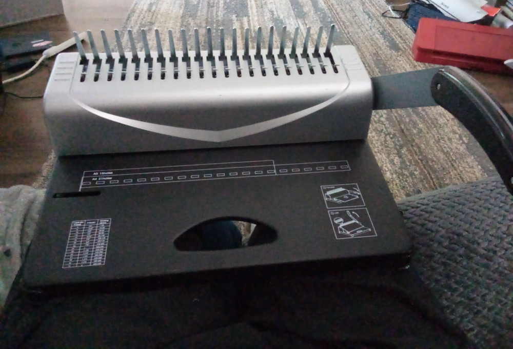 Amazon Basics Comb Binding Machine Grey Reports & Presentations