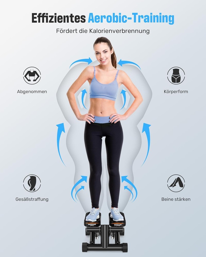 Stair Stepper,Twist/Mini Stepper Exercise at Home,Step Machine W/ Resistance