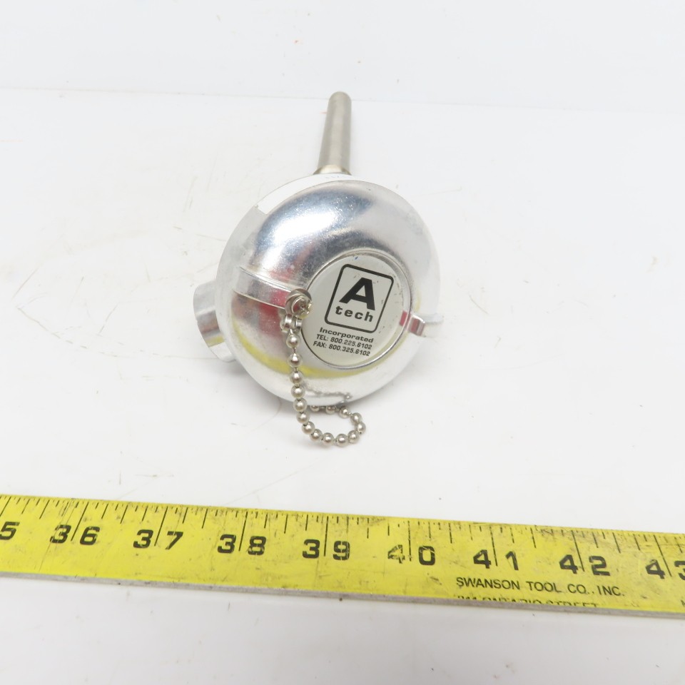 A Tech Stainless Steel Thermocouple Assembly 8"
