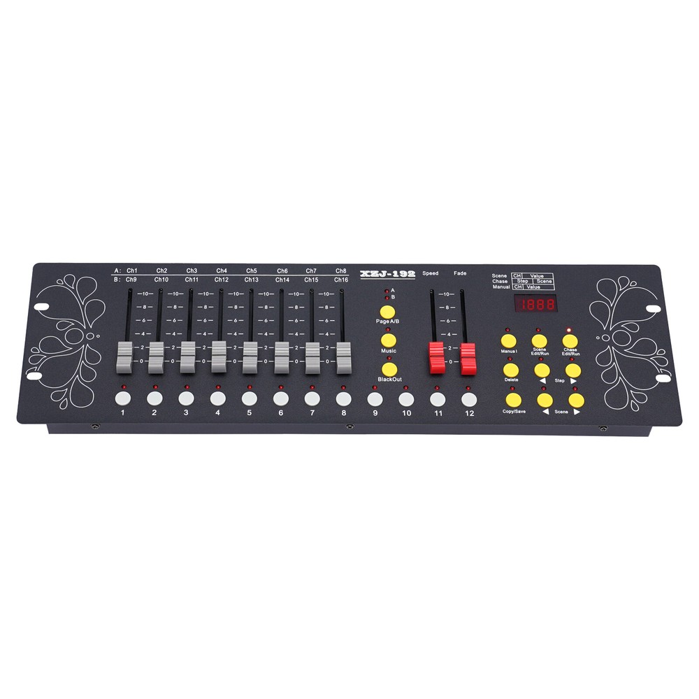 Dmx Controller 192 Channels, Stage Lighting Console for DJs and Events