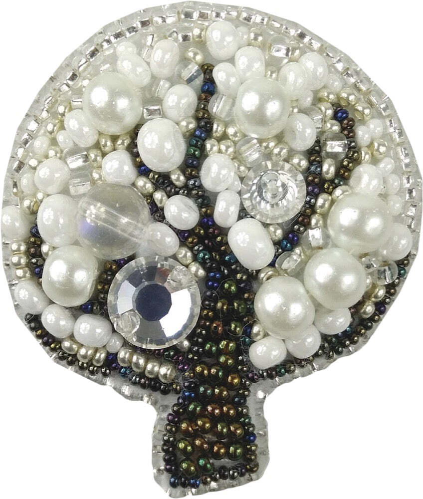 Crystal Art Beadwork kit for creating brooch BP-208C Tree