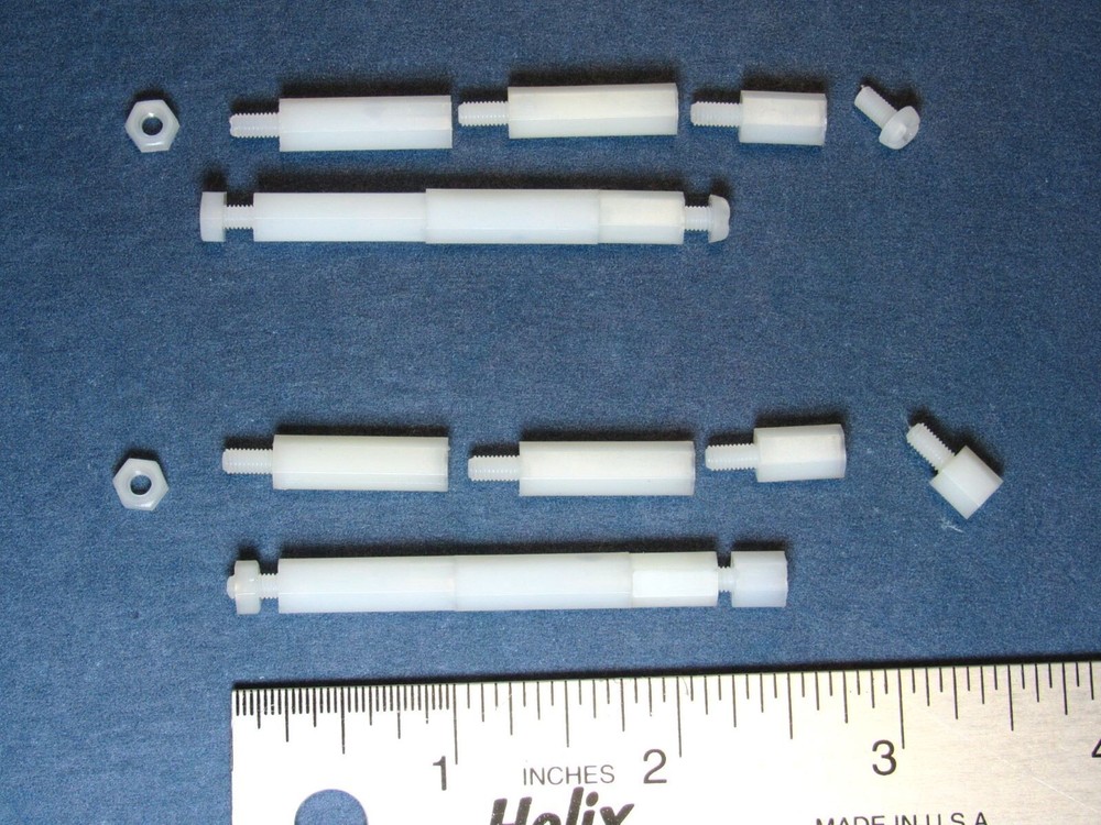 (4) 2" Total length - Plastic Stand-offs