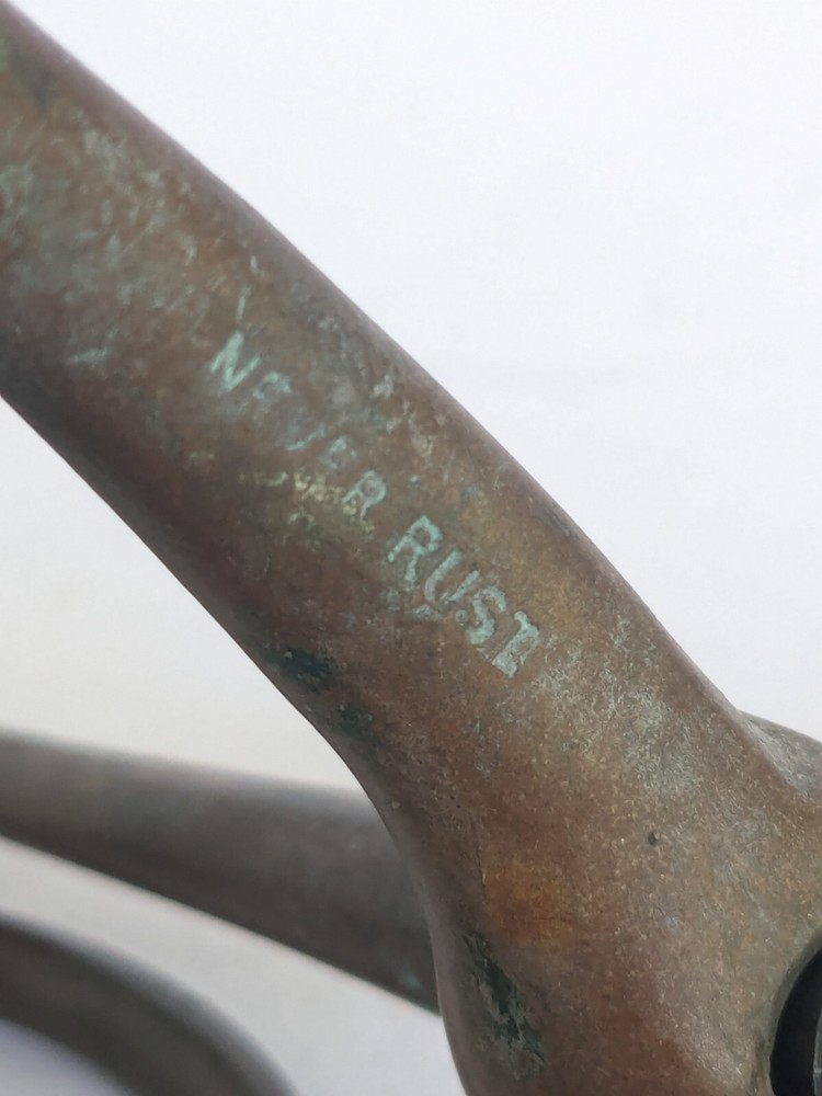 Vintage Full Copper Snaffle Bit. Some engraving. England?