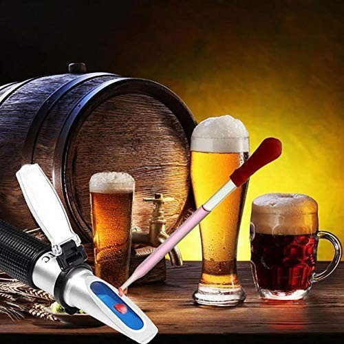 Brix Refractometer with ATC - Digital Handheld Refractometer for Beer Wine Br...