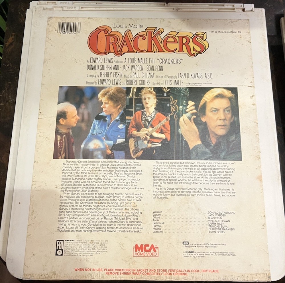 Crackers (CED Videodisc)