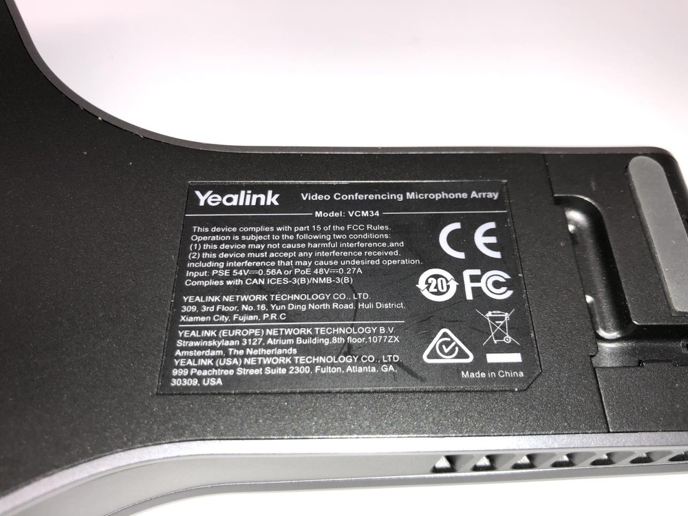 (Pair) Yealink Video Conferencing Microphone Array / VCM34 - VGC