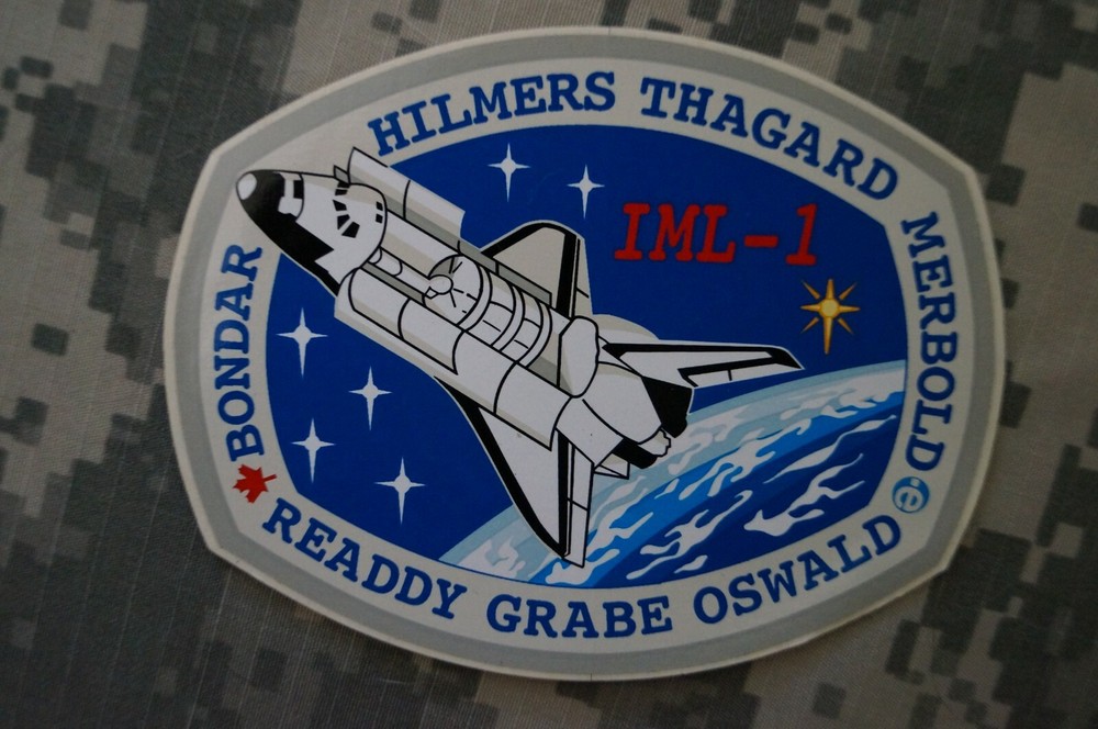 NASA STS-42 Mission Decal Space Program IML-1 Hilmers Thagard Merbold Bondar