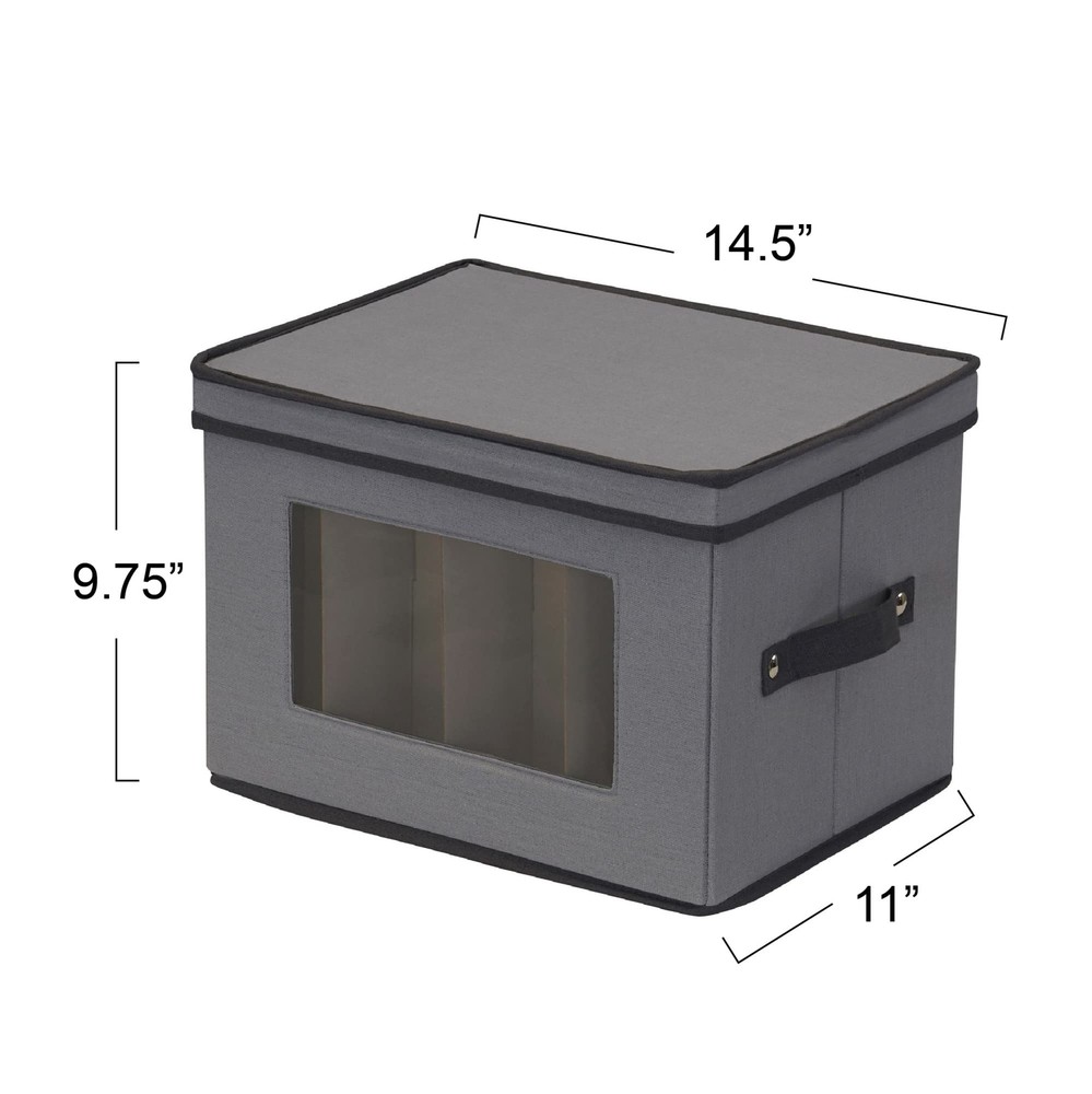 Champagne Flute Storage Box 12 Sturdy Compartments Windowed Front Panel 2 Rivete