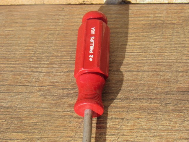 CRAFTSMAN 41053 J WF RED HANDLE #2 PHILLIPS STD HANDLE SCREWDRIVER NICE USED