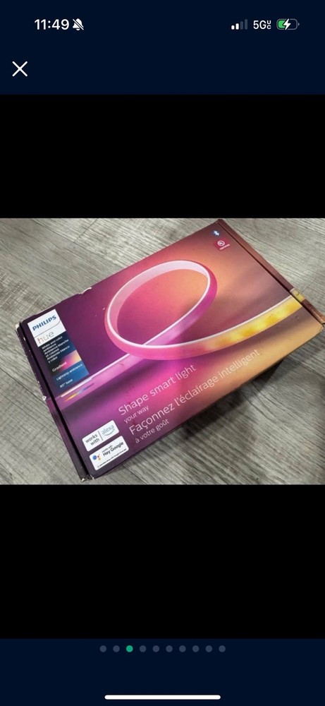 Philips Hue Bluetooth Gradient Ambiance Smart Lightstrip 2m/6ft Base Kit with...
