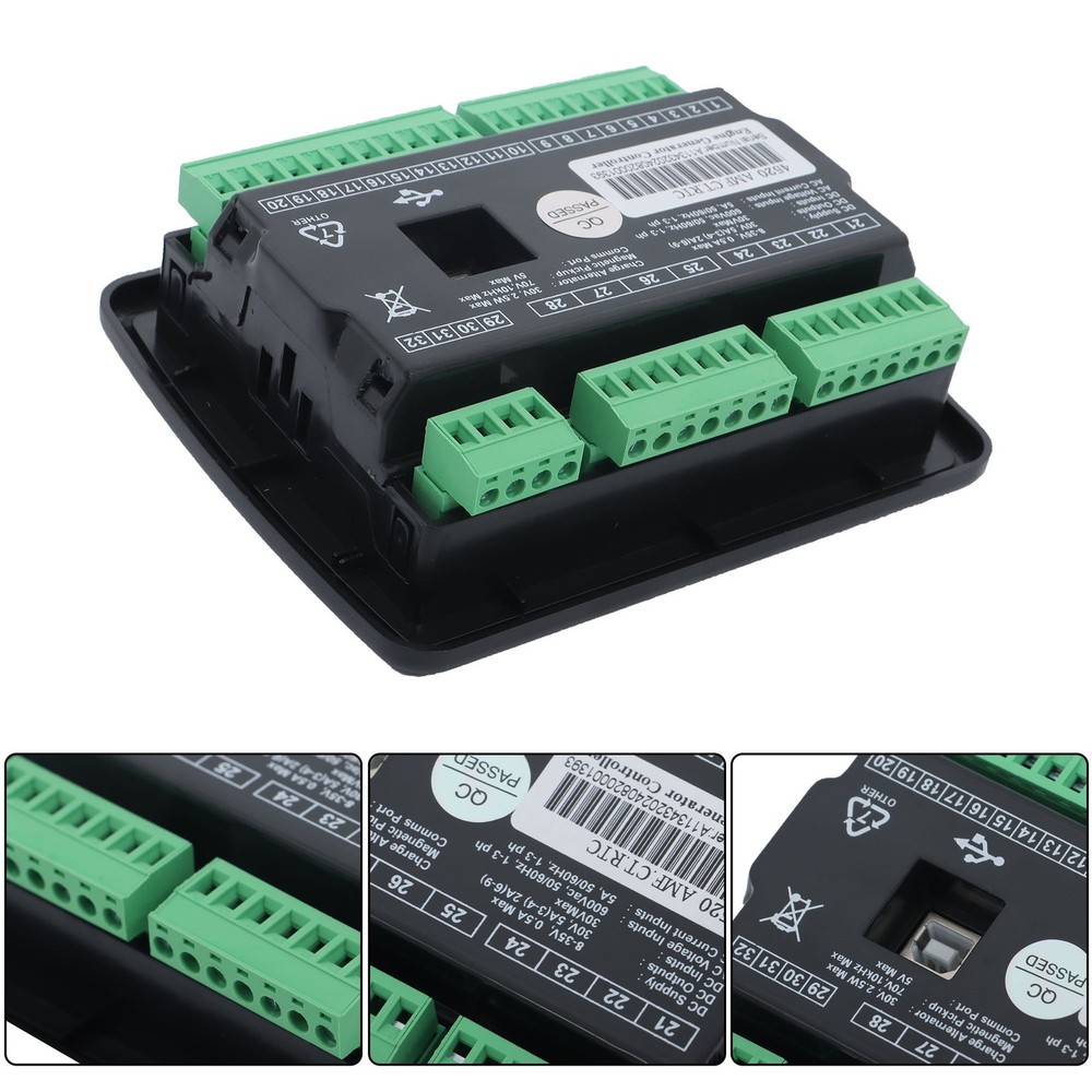 LCD Screen 3‑Phase Mains Detection Control Board Controller Generator DSE4520
