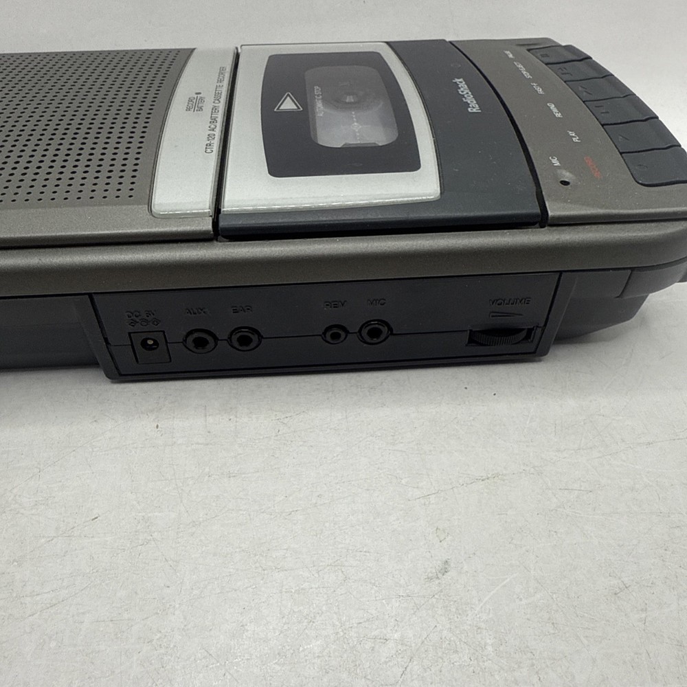 RadioShack CTR-120 Portable Desktop Audio Cassette Voice Recorder Untested