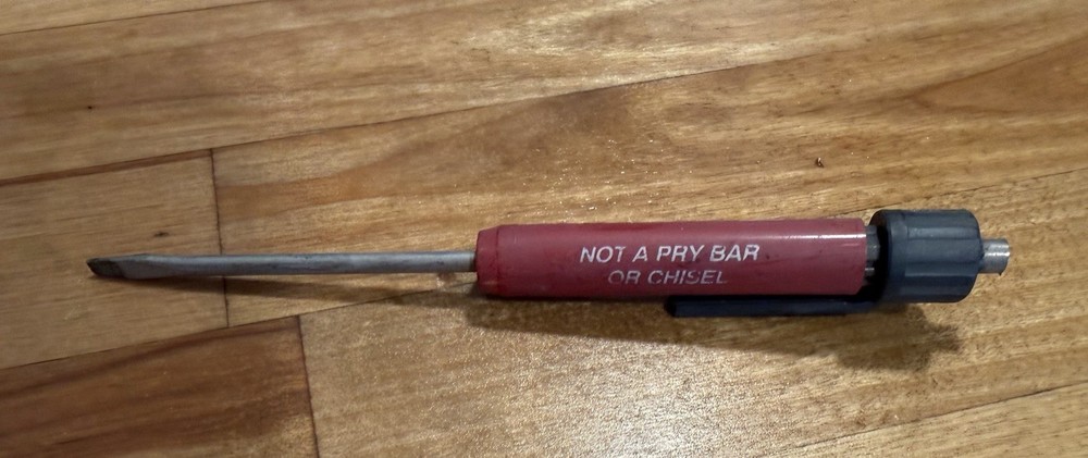 Matco Tools Magnetic Pocket Screwdriver Flat Head Red Handle