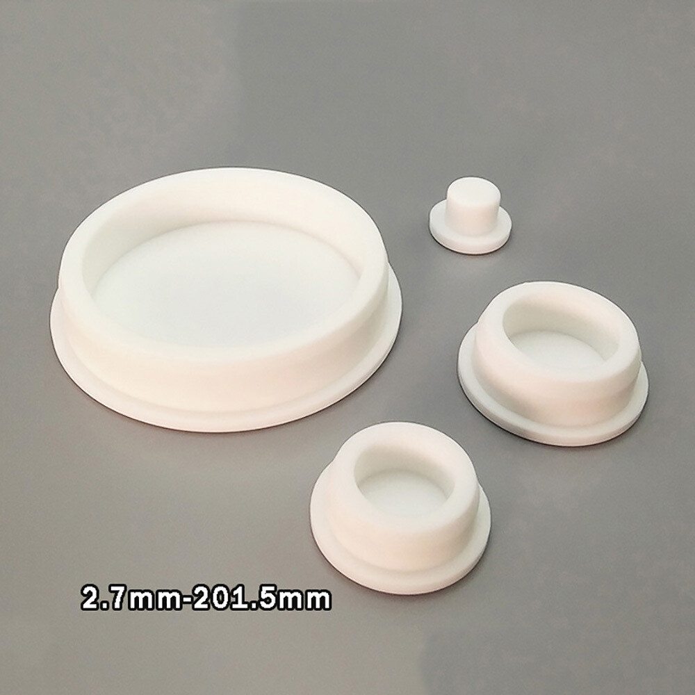 Silicone Rubber Hole Plugs Blanking End Cap Pipe Inserts Bungs 2.7-201.5mm White