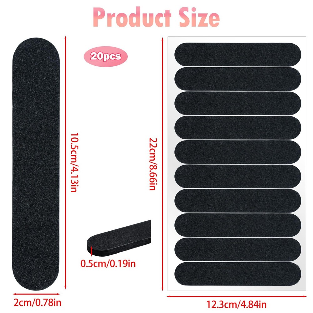 20 Pcs Hat Sizer Reducer Insert, Inserts to Make Medium, Black and White