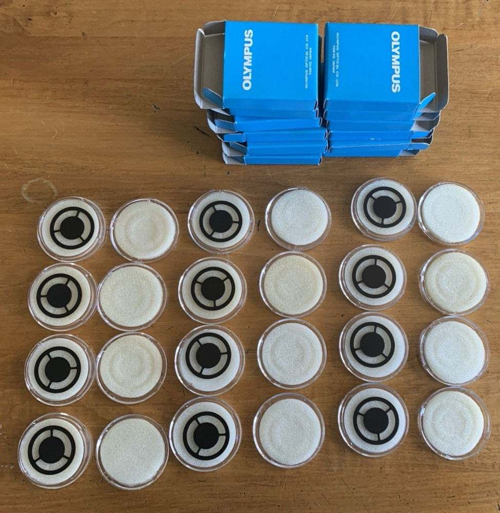 12 Olympus CH2-DS Darkfield Light Stops for CH Microscopes, Dozen!