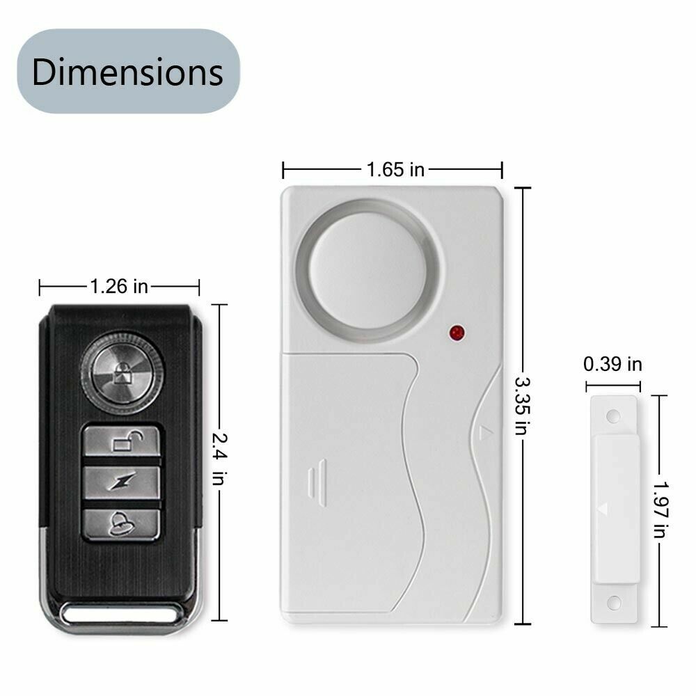 Magnetic Sensor Alarm Alert Wireless Window Door Security System Remote Control
