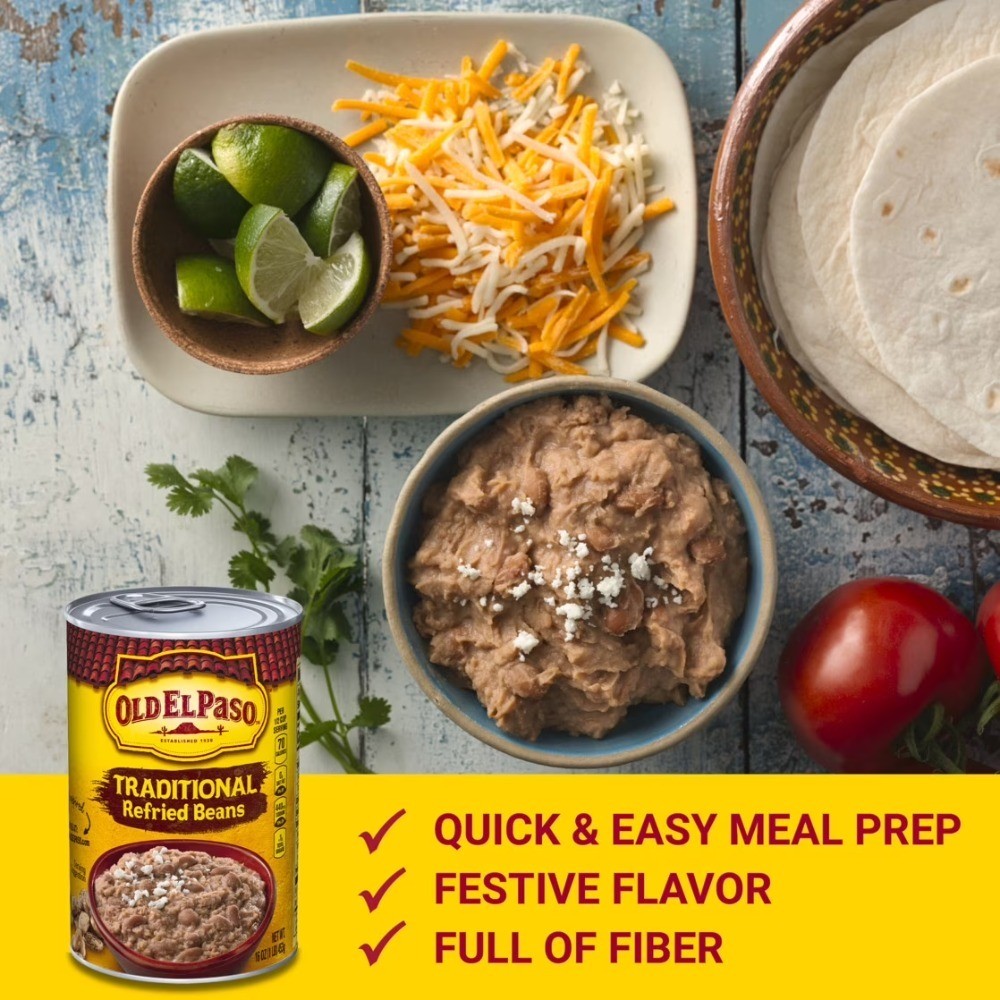 (4 pack) Traditional Refried Beans (16 oz Can)