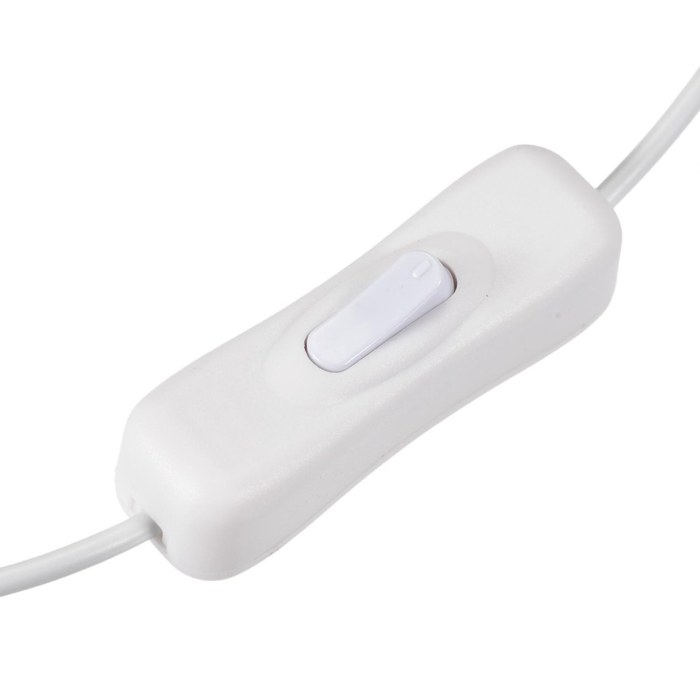 USB Cable with ON/OFF Switch Extension Cable 1M White 2pcs