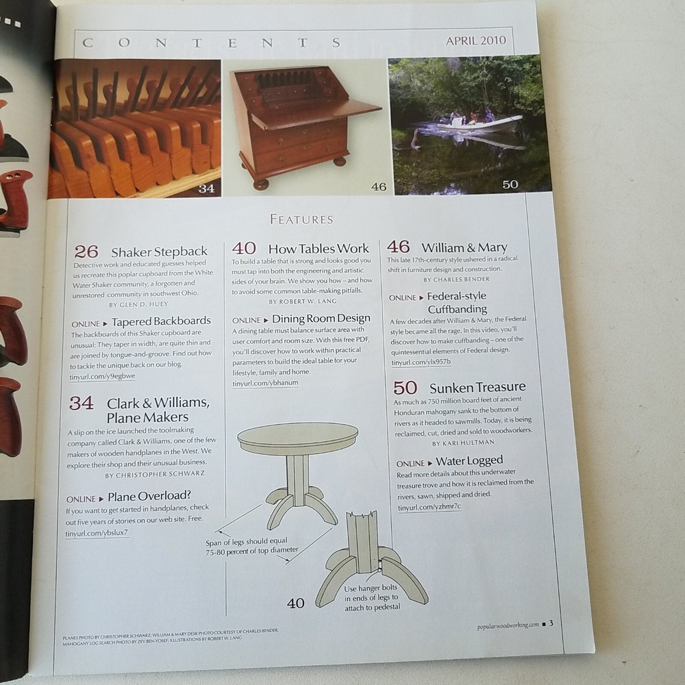 Popular Woodworking Magazine April 2010 #182