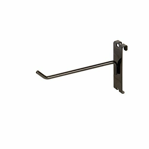 6" Gridwall Hooks - 24 Black Hooks For Gridwall or Mini Grid Cube Displays