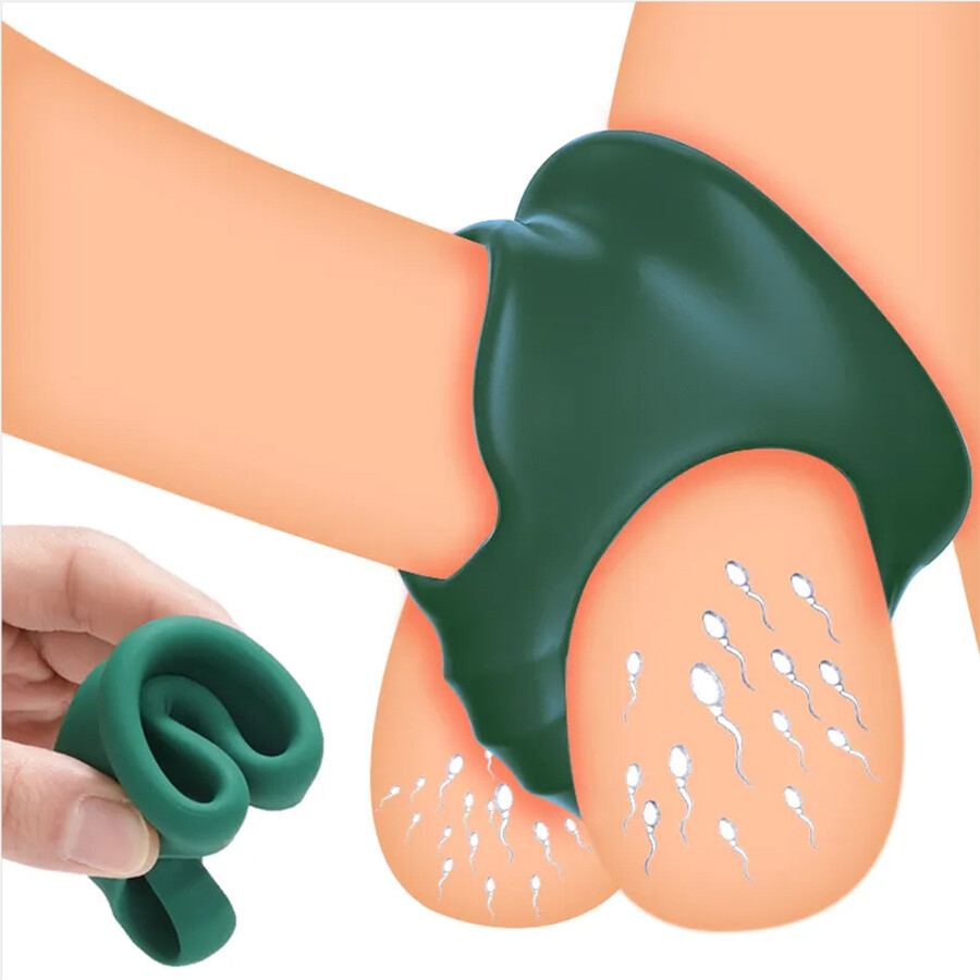 Reusable Ball-Scrotum-Stretcher-Ring-Penis Enhancer Delay Ejaculation for-MALE