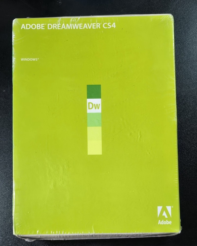 Adobe Dreamweaver CS4 Windows version Brand New Sealed BOX DENT