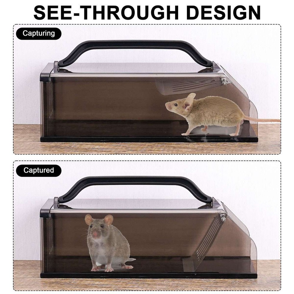 Humane Mouse Traps No Kill, Live Mouse Trap Box, Mice Trap Catch Cage Reusable