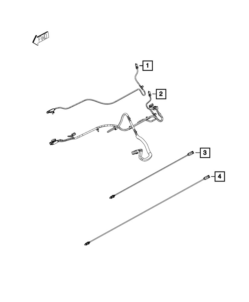Genuine Mopar USB Cable 68158773AC