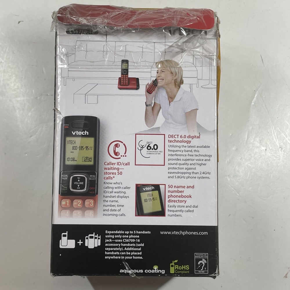 VTECH CS6719-16 Cordless Phone System with Caller ID/Call Waiting Wall Mount