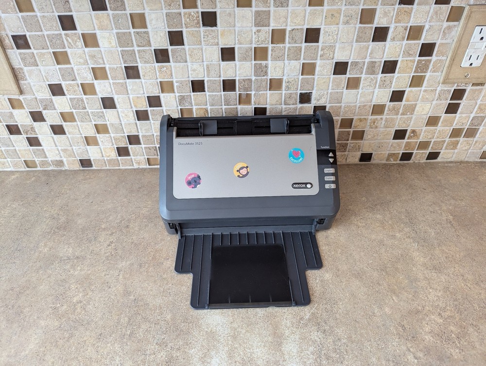 XEROX DOCUMATE 3125 DUPLEX COLOR DOCUMENT SCANNER