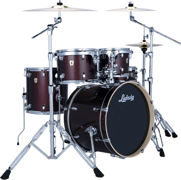 Ludwig Evolution 5-piece Complete Drum Set - Caramel Sparkle