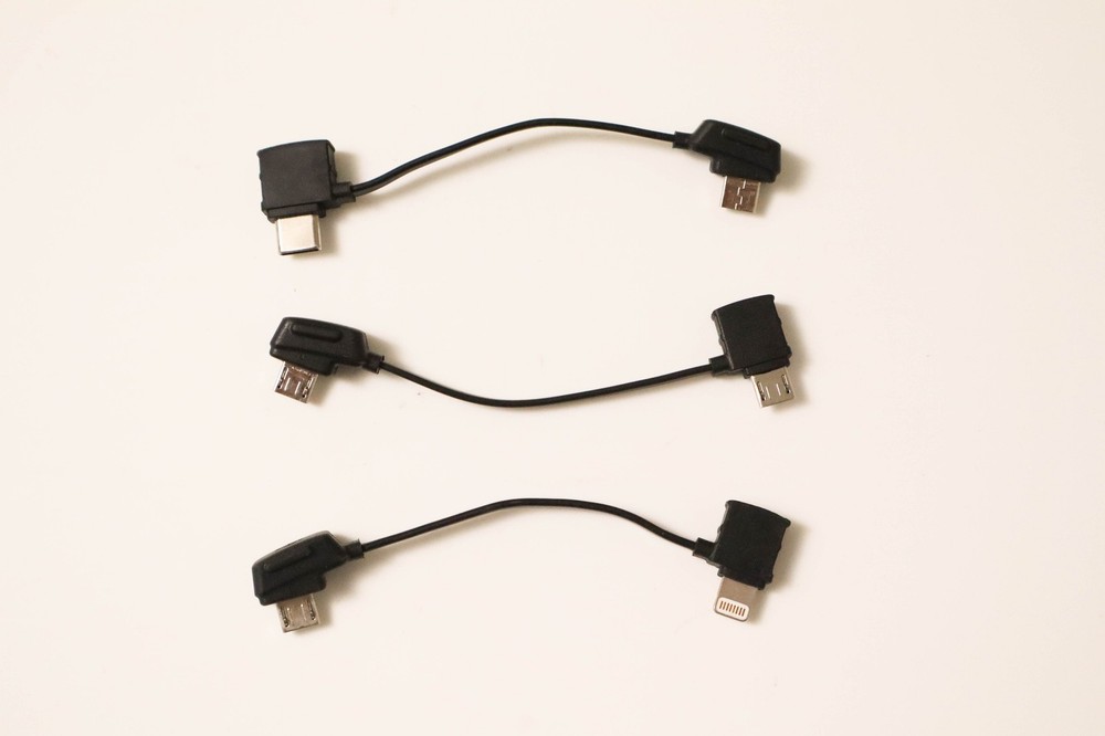 DJI Mavic Air Drone Remote Controller USB-C Lightning Micro USB Cable Compatible