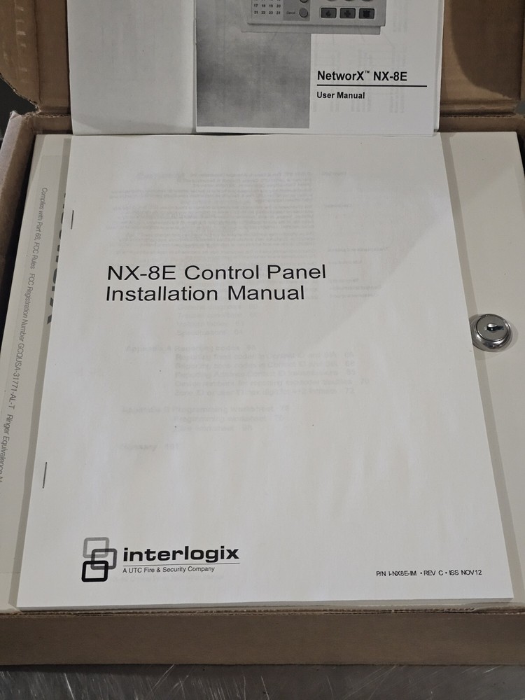 UTC Fire & Security interlogix NX-8E Networx Control Kit Rev H