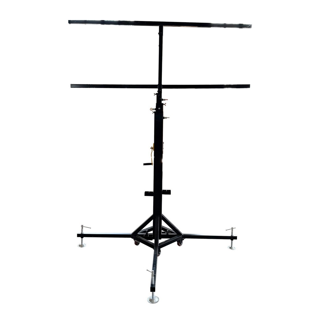 Hand-cranked Light Stand Foldable Double-Layer Lighting Crank Stand 5.9-13.12Ft