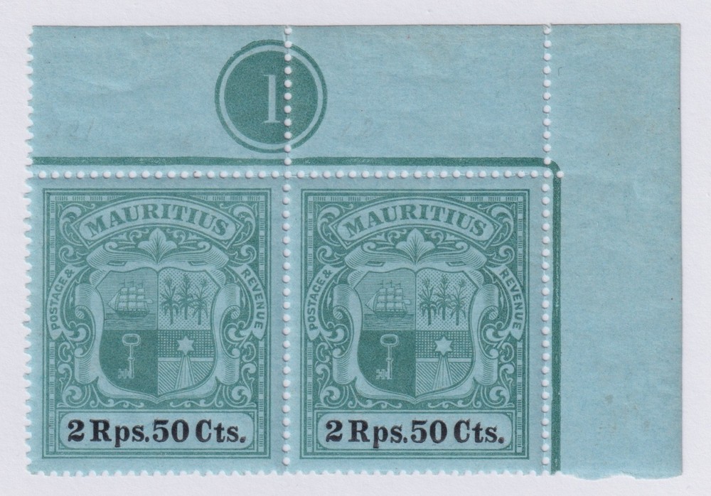 MAURITIUS 125 MINT LIGHTLY HINGED OG *  NO FAULTS PLATE # EXAMPLE! WOW!    M130