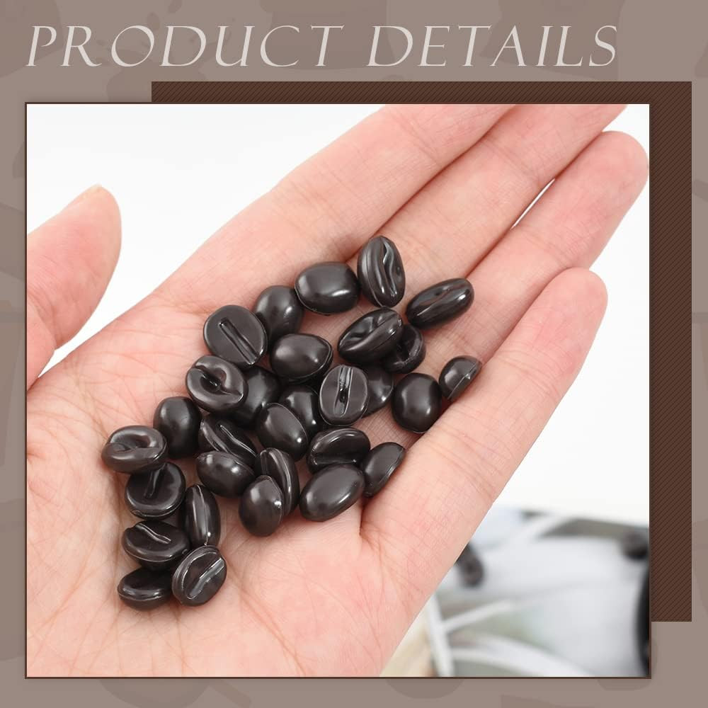 Artificial Coffee Beans, 300 Pcs 1:1 Scale Simulation Fake