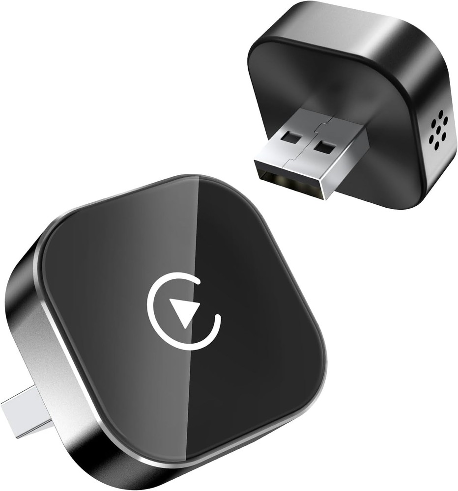 Wireless CarPlay Adapter & Android Auto Dongle, Fast Auto-Connect, Compact Plug